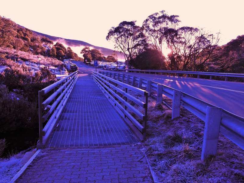 Mountain Trail Bridge @ Morning